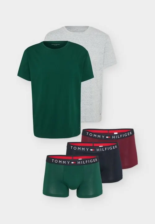 ORIGINAL 3 TRUNK AND 2 TEE - Undertøysett - green/grey/dark red