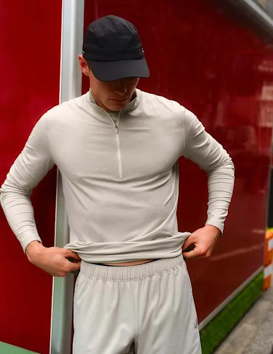 Supersoft Oberteil mit halbem Reißverschluss und Stehkragen