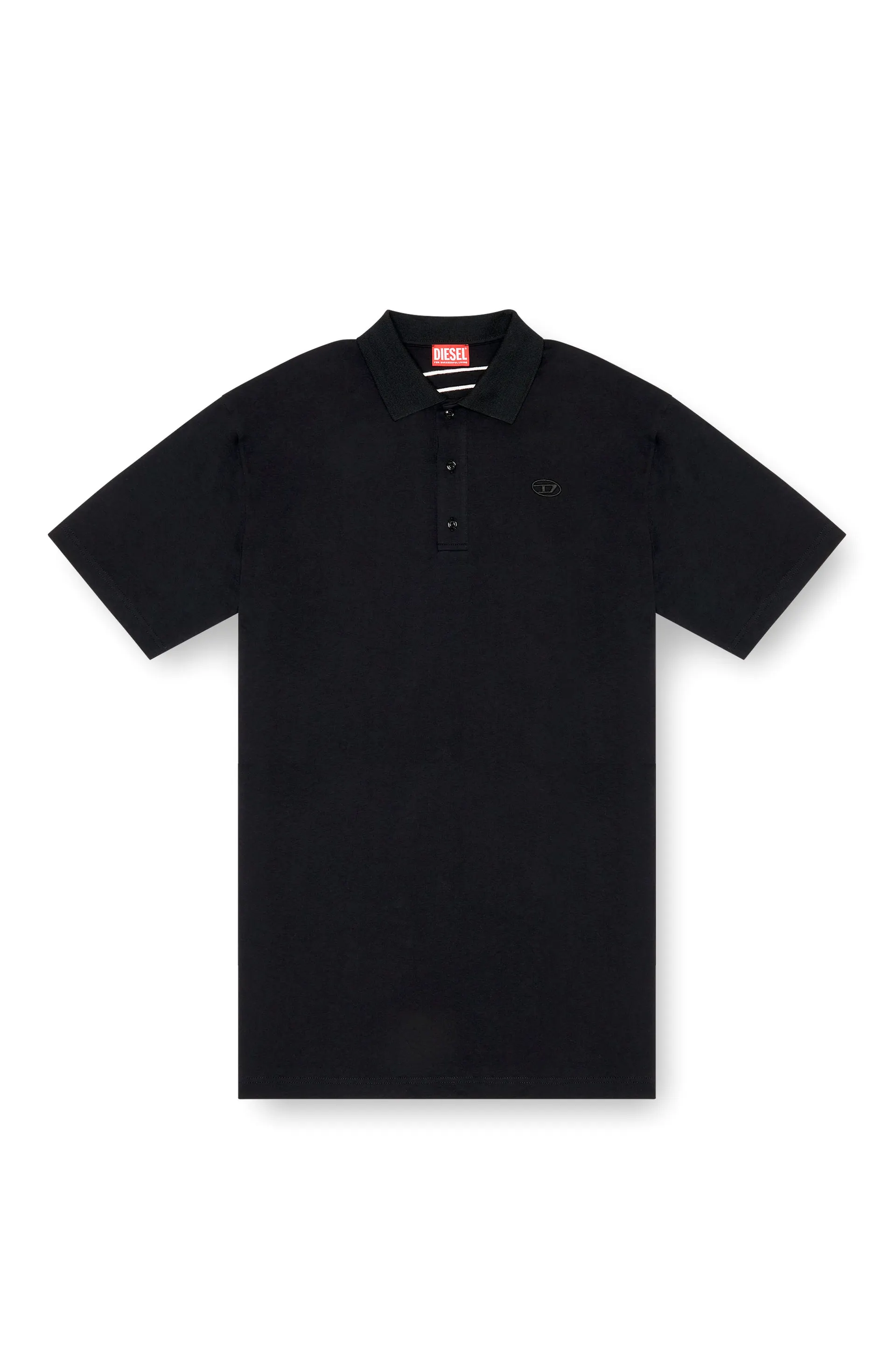 Polo shirt with maxi oval D embroidery