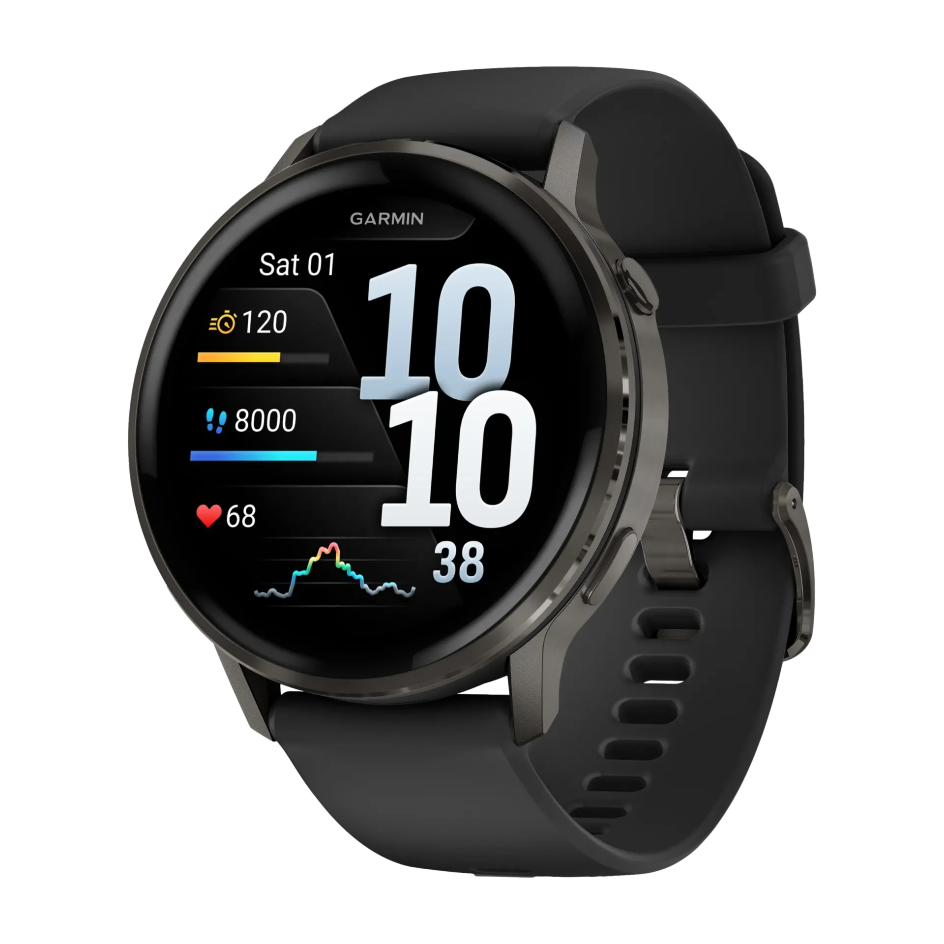 Garmin Venu 4 45 mm smartklokke, grå/svart
