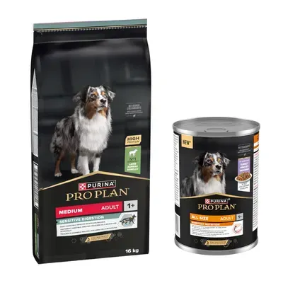 Croquettes PURINA PRO PLAN 16 kg + boîtes 12 x 400 g offertes !