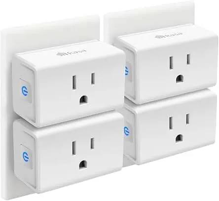 Kasa Smart Plug Ultra Mini 15A, EP10P4, Smart Home Wi-Fi Outlet | Works with Alexa & Google Home, No Hub Required, UP Certified, 2.4GHz Wi-Fi Only, 4-Pack, White