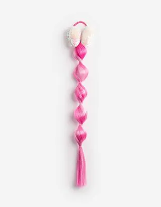 Elastico per capelli - Inserto di paillettes - Rosa