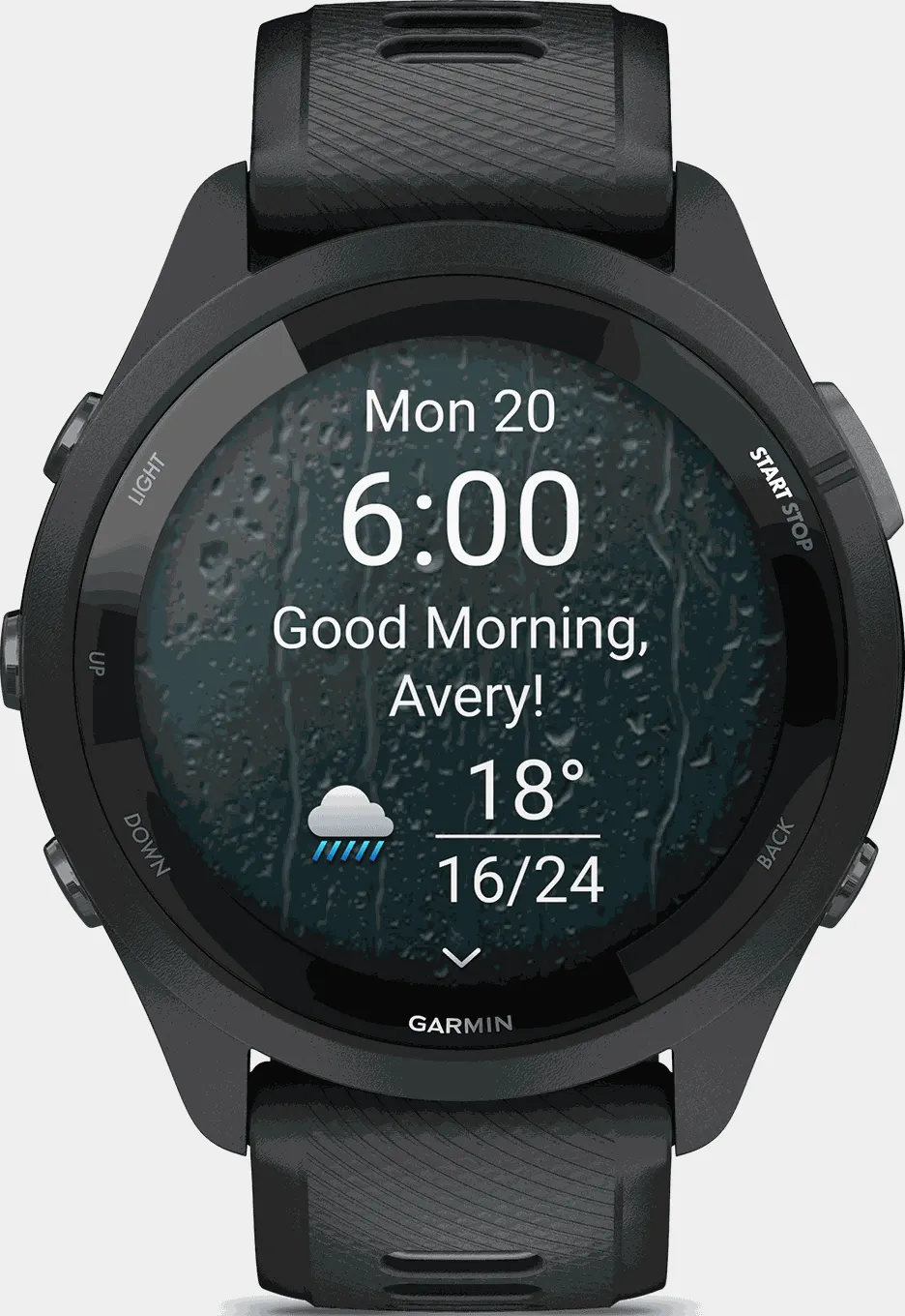 Forerunner 265, AMOLED, smartklokke, multisportklokke - Svart