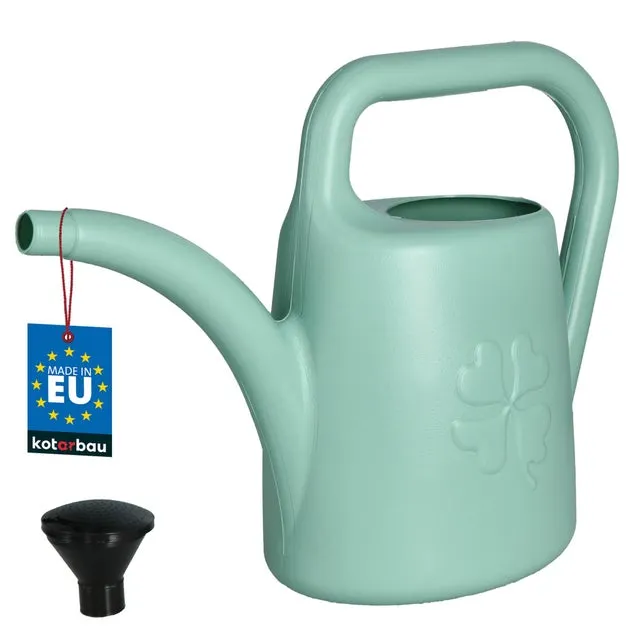 Annaffiatoio - Plastica - 4,5 L - Salvia - Innaffiatoio - Annaffiatoio Giardino - con Doccia Rimovibile - per Piante da Interno Esterno KOTARBAU