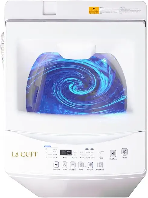 Pro+ 1.8 Cu.Ft Top Load Washer | 6 Auto Programs Quiet Motor | UL Certified Portable Washing Machine Compact Laundry for Small Apartments, Dorms, RVs