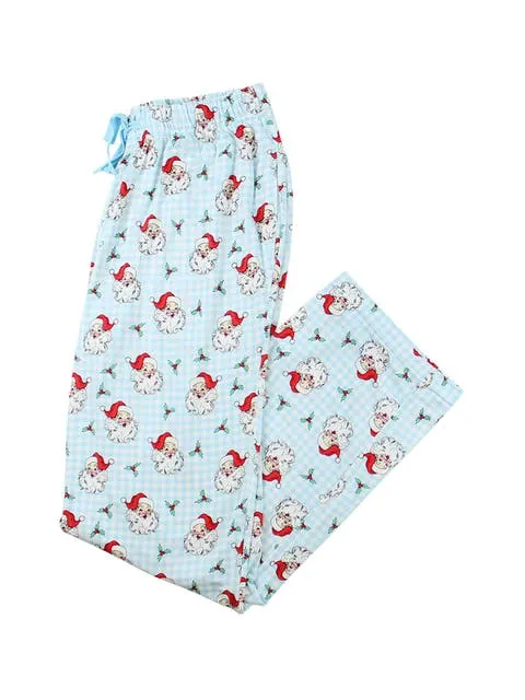 RuffleButts SoftSnooze Unisex Holiday Adult Pajama Pants