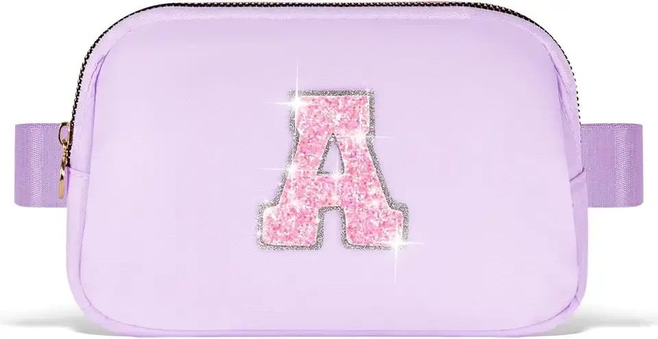 Valentines Day Gift for Teen Girls Kids Daughter Her - Birthday Gifts for 3 4 5 6 7 8 9 10 11 12 13 Year Old Girls,Fanny Pack Crossbody Bag Purse Belt Bag Cute Trendy Stuff | Lavender,A