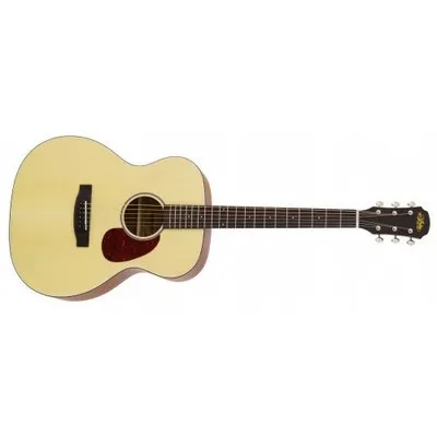 ARIA 101 SATIN NATURAL OM ACOUSTIC GUITAR - SPRUCE TOP SAPELE BACK AND SIDES
