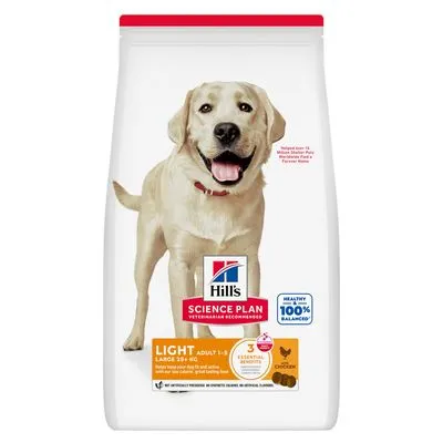 Croquettes pour chien Hill's, format économique 16/18 kg Adult 1-5 Light Large poulet (18 kg)