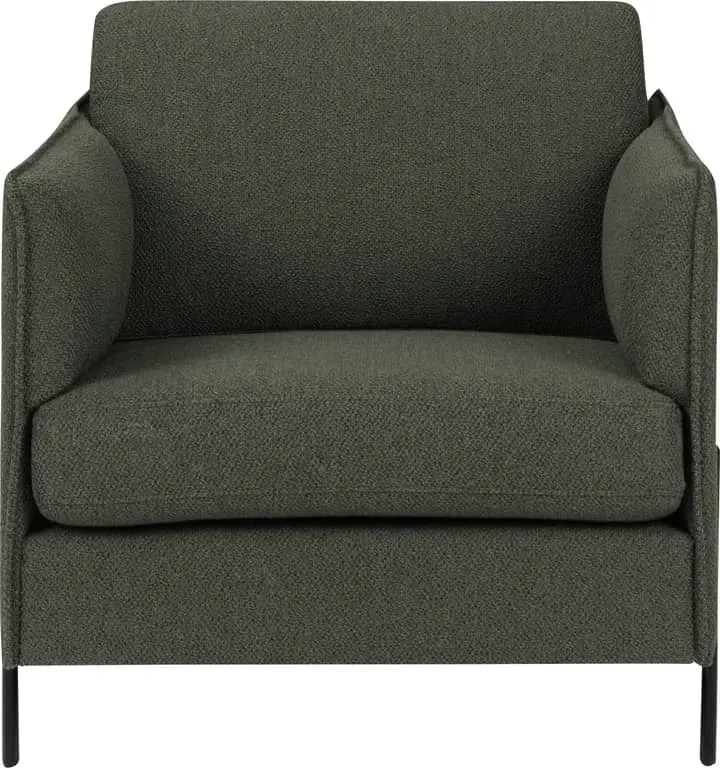 Sone høy stol Modulsofa, 1,5 seter sofastol i stoff Taffie Thule, armlene Y2.