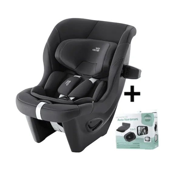 Britax | MAX-SAFE PRO Bilstol 3mnd - 7 år + Tilbehørspakke | Midnight Grey ZS