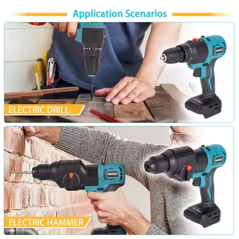 Hormy Brushless Multi-Purpose Household DIY Combo Power Tool For Makita 18V battery Head Needs To Be Used With A Power Source