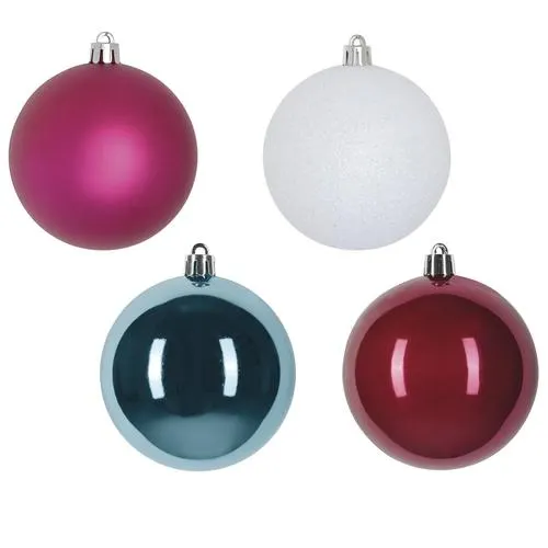 Enchanted Forest® Trendy Bright Mix Shatterproof Ornaments - 32 Pack