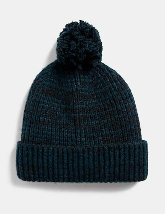 Beanie-Mütze mit Bommel