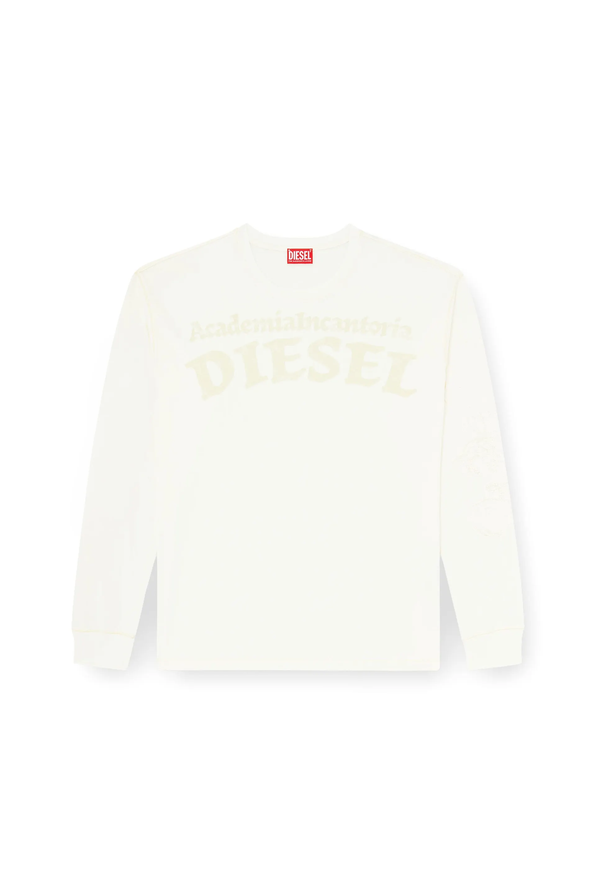 Long-sleeve T-shirt with prints and patches