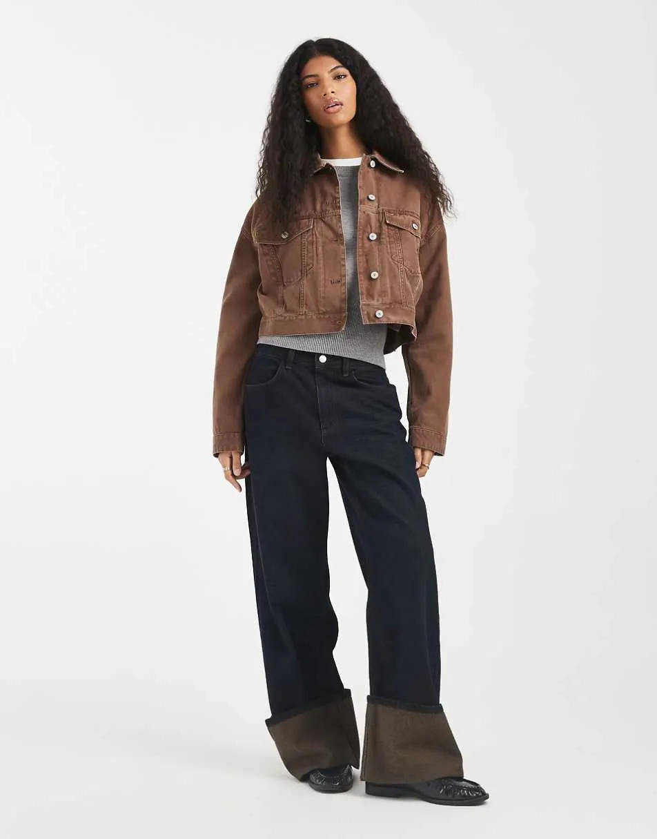 Tommy Jeans essential trucker jacket in brown