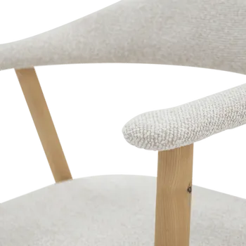 Armstoel COLETTA Soft Limestone/Ash Wood Natural