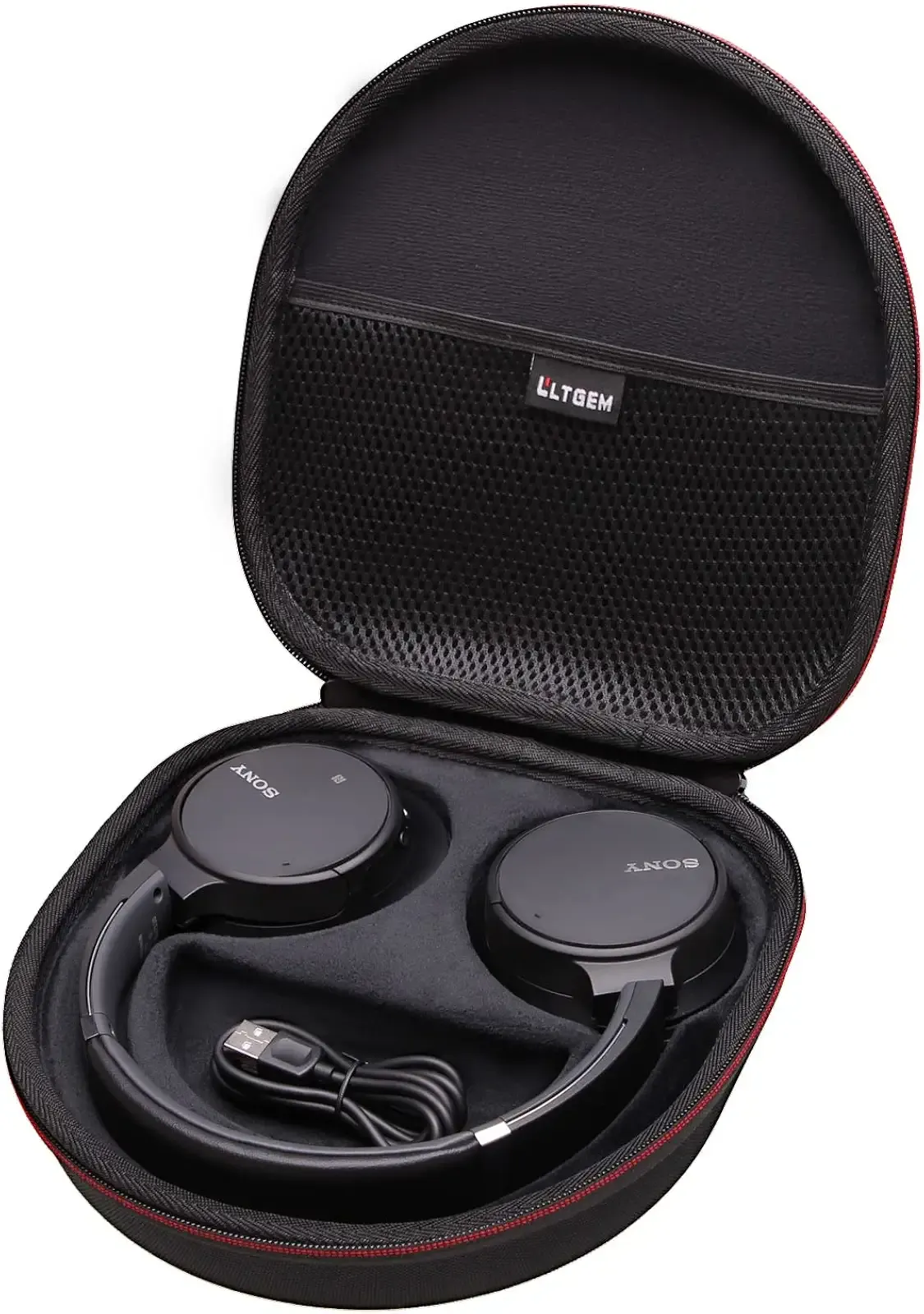 LTGEM Case Compatible with Sony WH-CH720N / WH-CH520 / WHCH710N / WH-CH510 Headphones, Hard Travel Carrying Case for Sony WH-CH720N / WH-CH52 Headphones(Black)