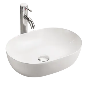 Lavabo de sobreponer Romero brillante 48.5x13x35 cm