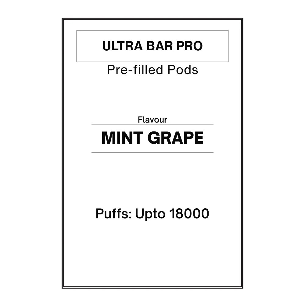 Mint Grape -Ultra Bar PRO Pre-filled Pod 28.5mg/mL