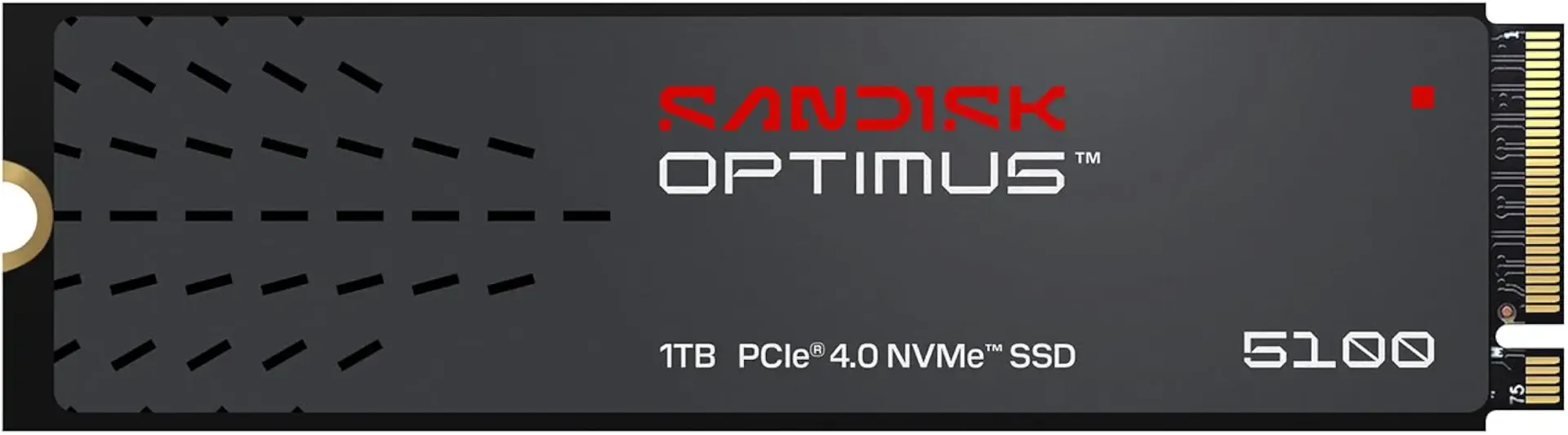 SANDISK 1TB Optimus 5100 NVMe SSD - PCIe 4.0 x4, M.2 2280, Up to 7,100 MB/s Read Speed - SDSP51100TAN