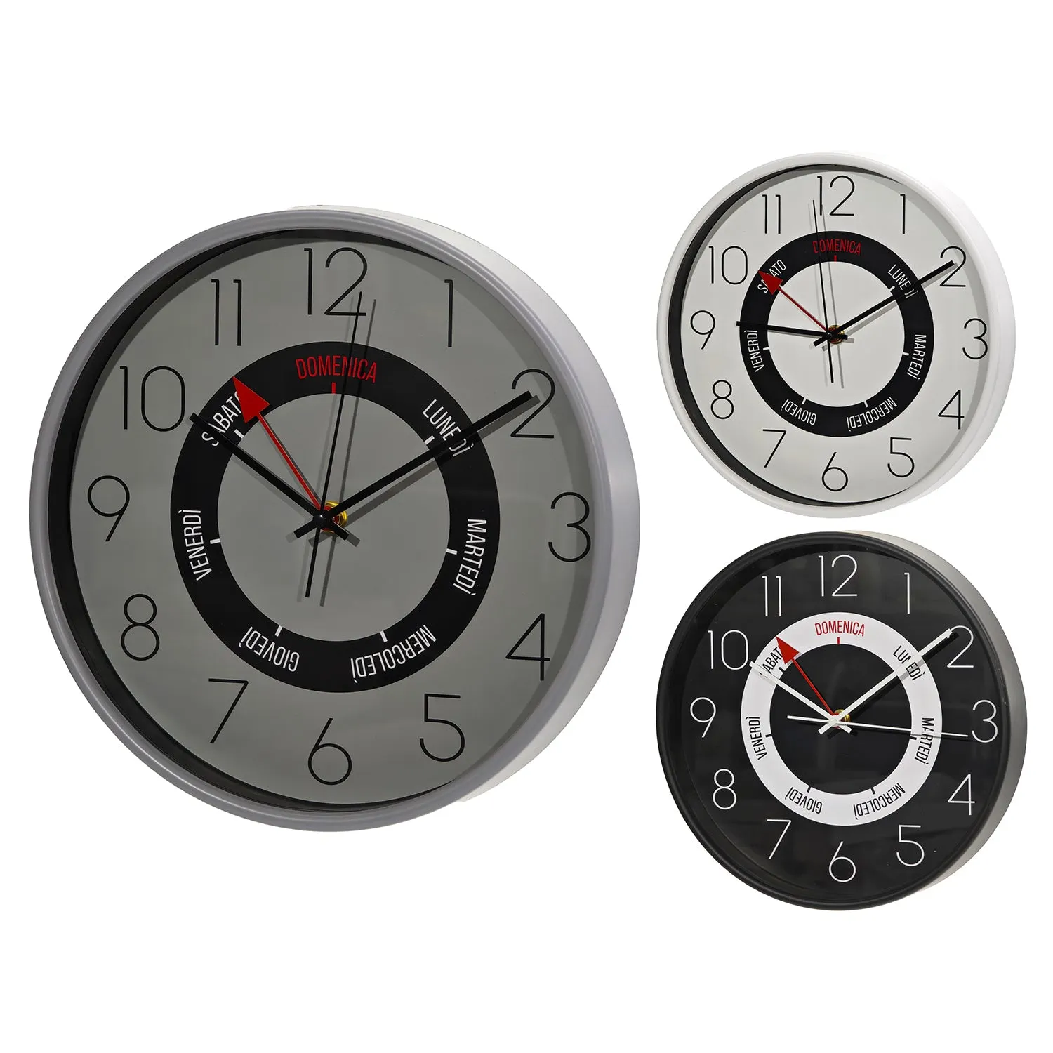 Orologio da parete con Giorni diametro 30 cm