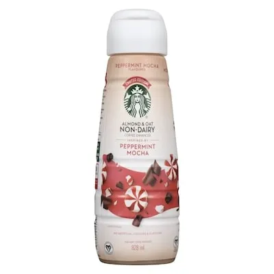 Almond & Oat Non-Dairy Coffee Enhancer Peppermint Mocha Flavoured Limited Edition