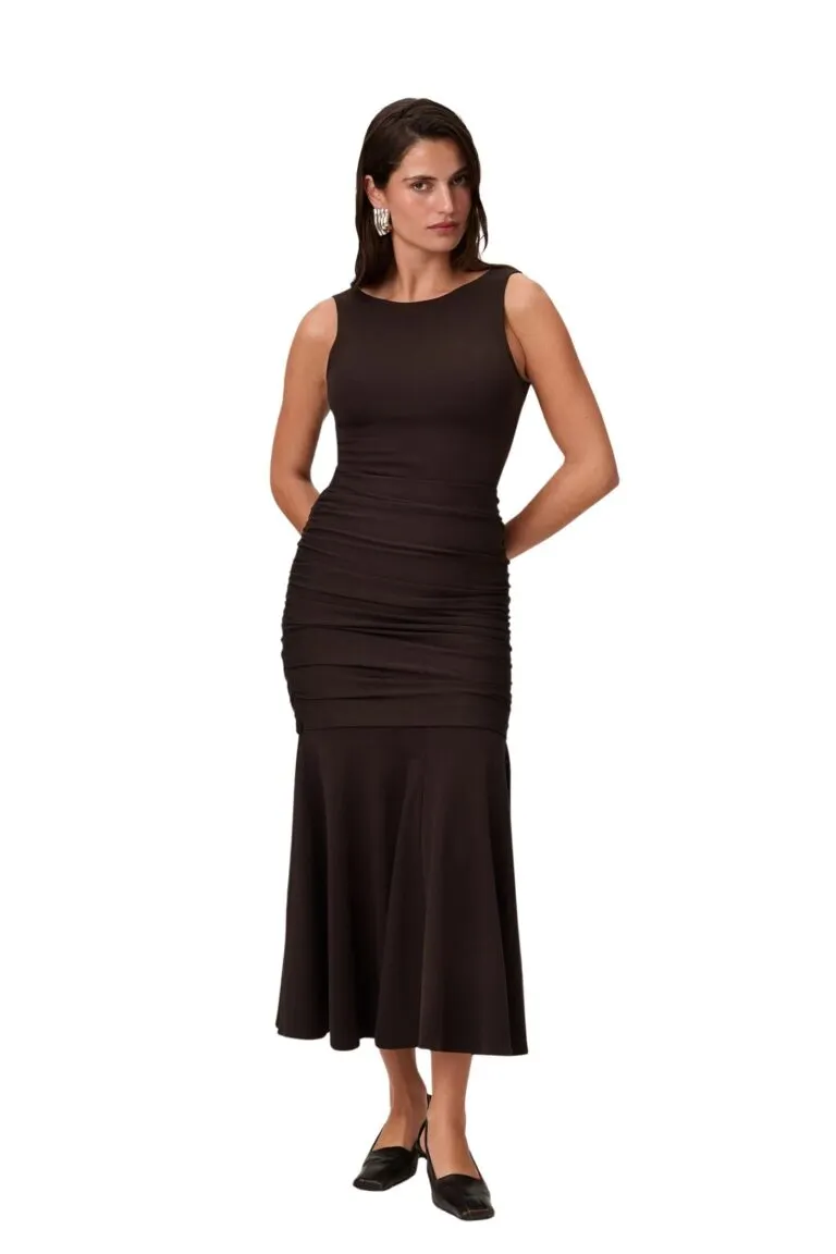 Arenzano Dress - Espresso