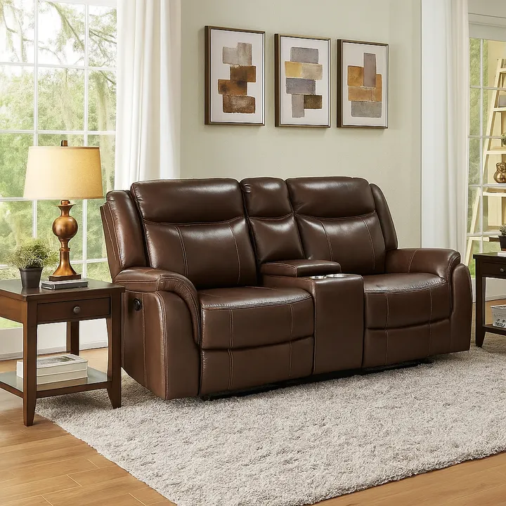 Catarina 41" Loveseat with USB Ports by Best Home - Brown