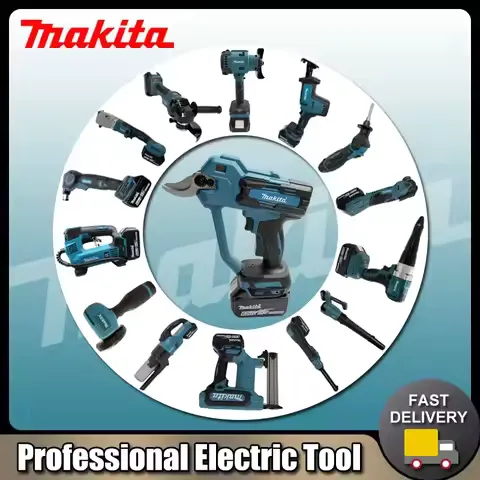 MMakita Multifunctional Power Tools:Machete Saw,Violent Fan,Brushless Digital Angle Grinder,Nail Gun,Vacuum Cleaner,Air Pump