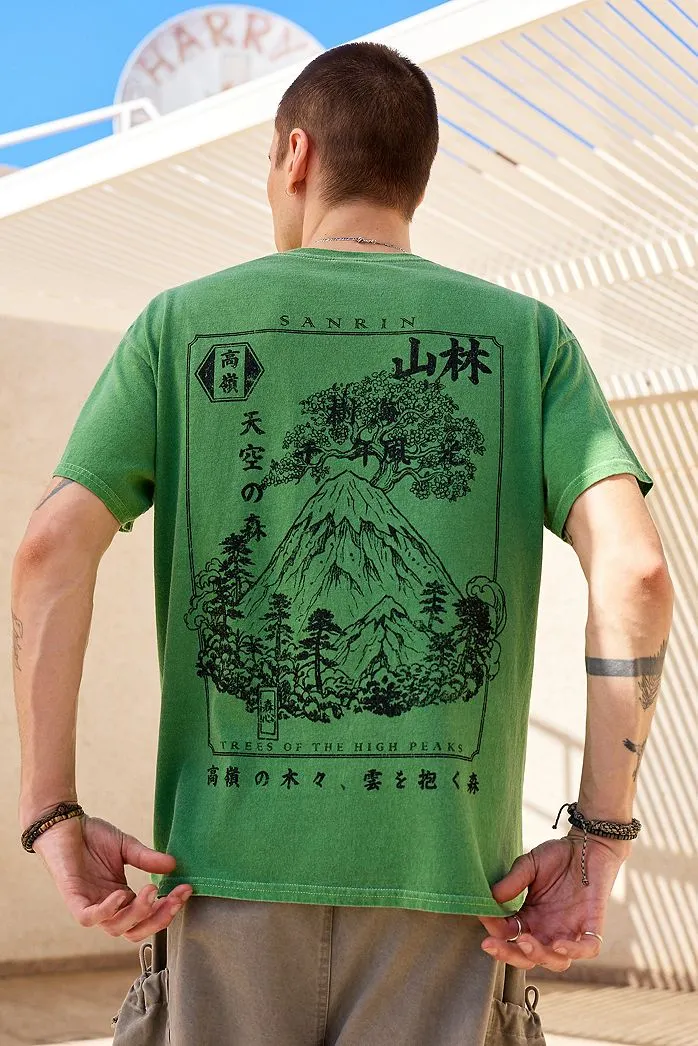 T-Shirt UO Green Sanrin Peak