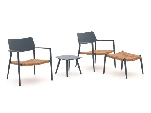 Bellagio Cino lounge balkonset 4-delig stapelbaar