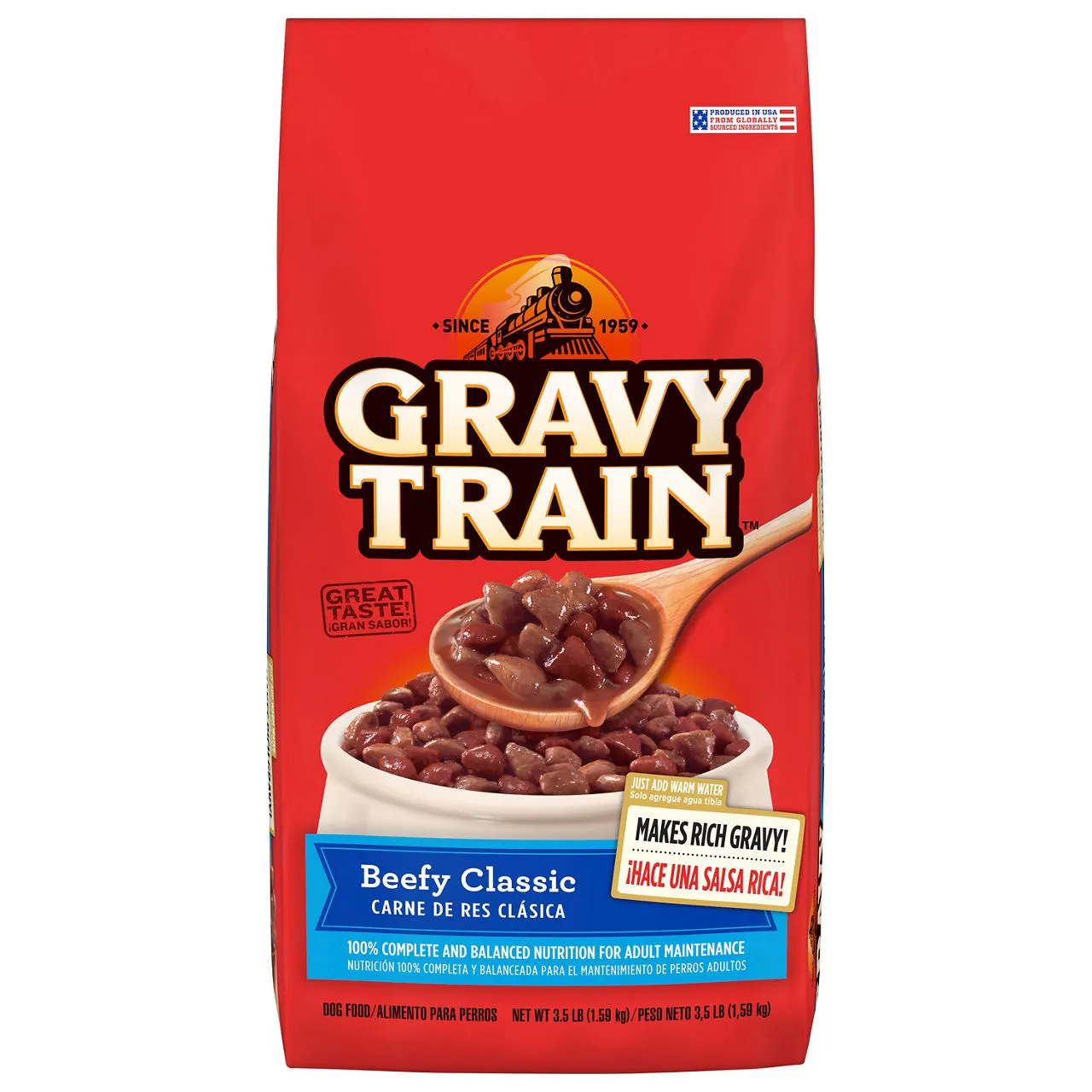 Gravy Train Beefy Classic Dry Dog Food, 3.5 lb. Bag