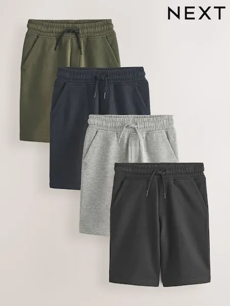 Black/Navy Blue Regular Fit Basic Shorts (3-16yrs)
