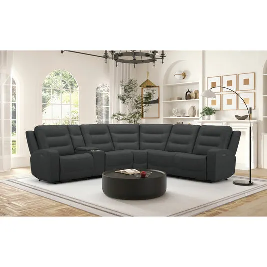 Allen Power Motion Sectional Sofa by Best Home - Gray