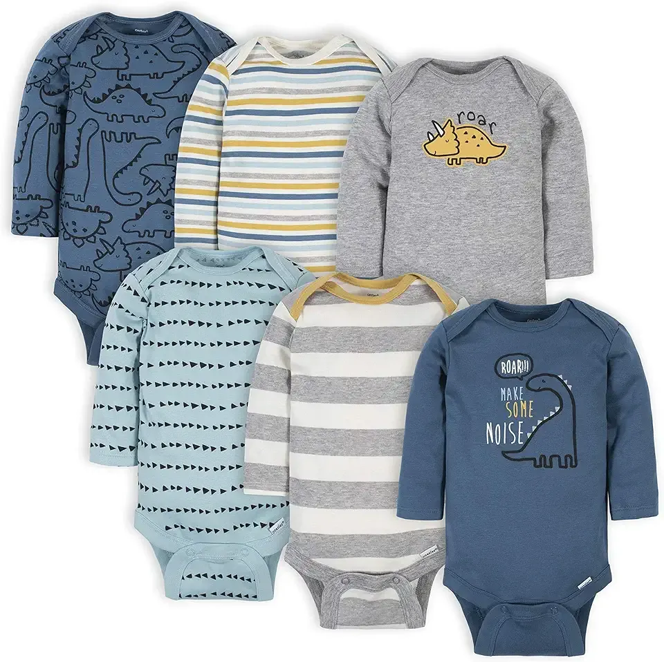 Baby Boys 6-pack Long-sleeve Onesies Bodysuit