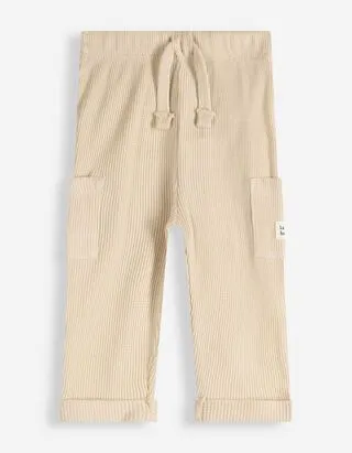 Pantaloni da jogging - A nido d'ape - bianco