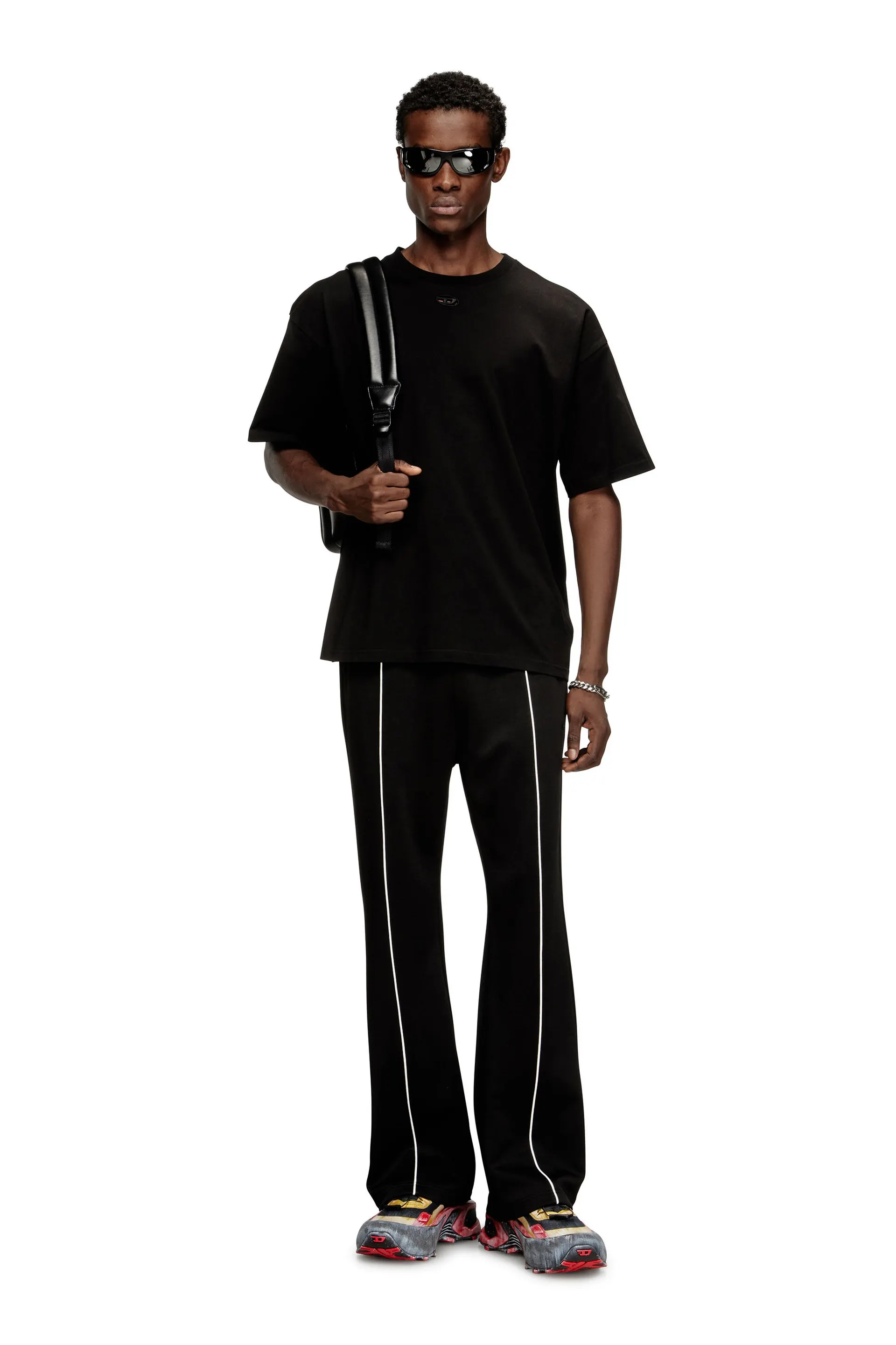 Relaxed cotton T-shirt with Oval D embroidery