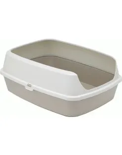Moderna Open Kattenbak Maryloo - Kattentoilet - 50.2x38.4x21.4 cm Grijs Wit Large