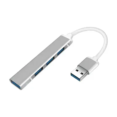 USB 3.0 Hub – Mit 4 USB 3.0 Anschlüssen – USB Verteiler Dockingstation für Laptop, Computer & PC