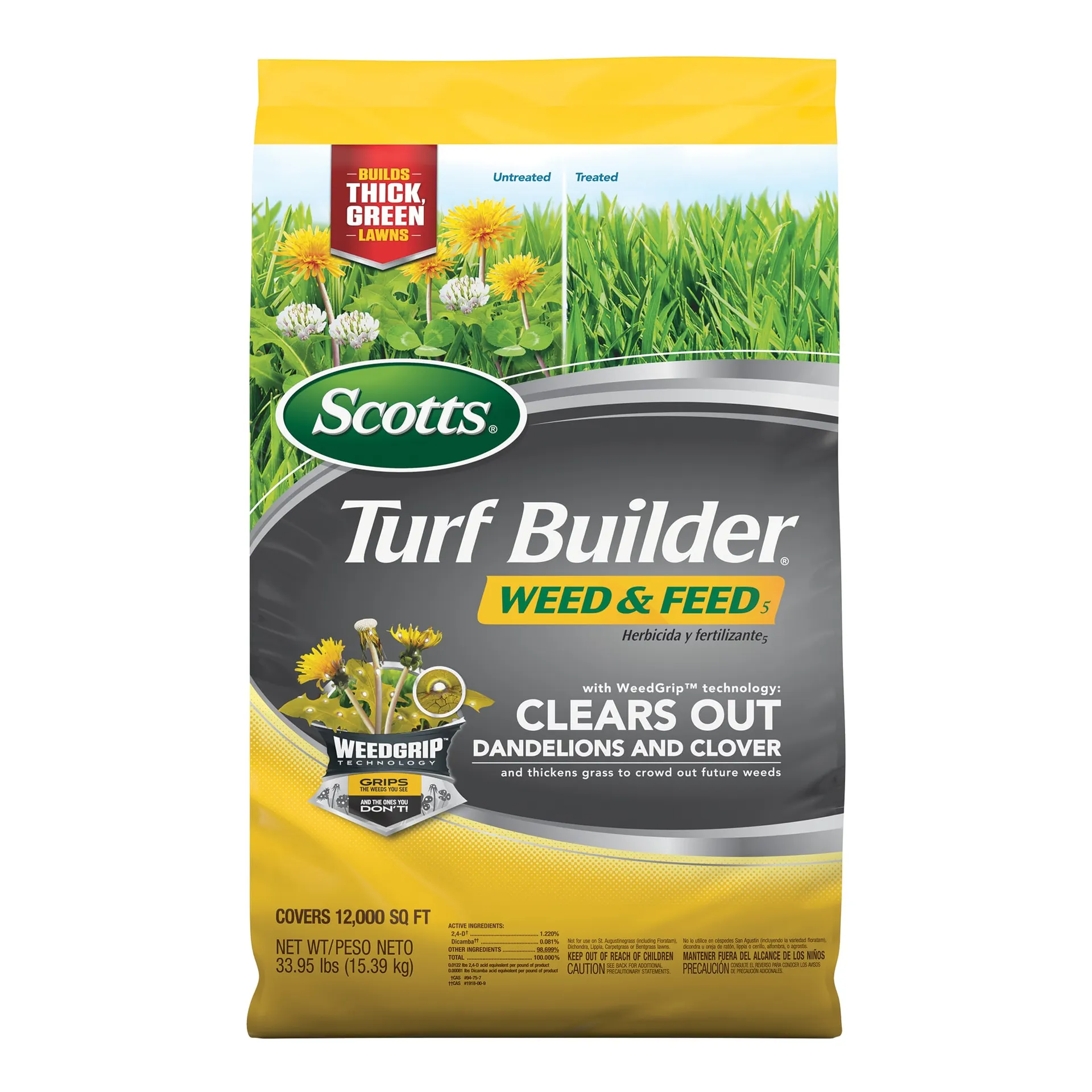 Turf Builder 33.94-lb 12000-sq ft 26-0-3 All Purpose Weed Feed Fertilizer