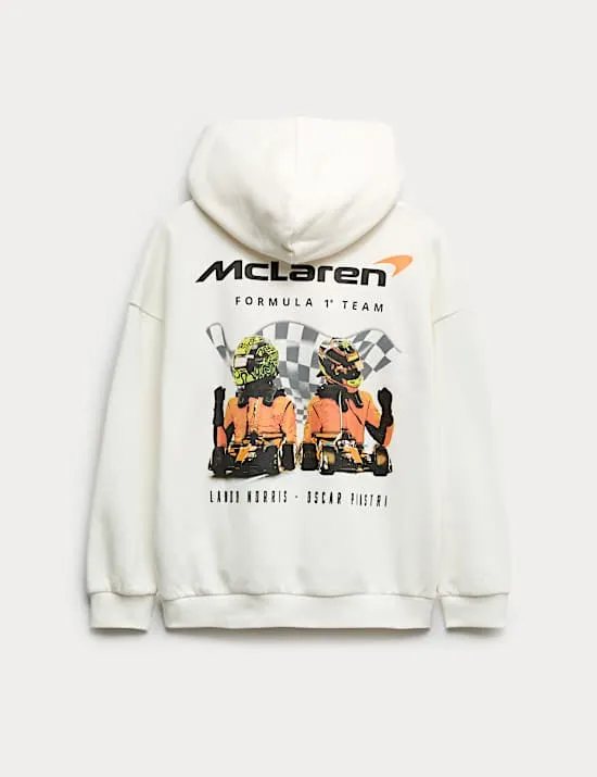 Cotton Rich McLaren™ F1 Team Print Hoodie (6-16 Yrs)