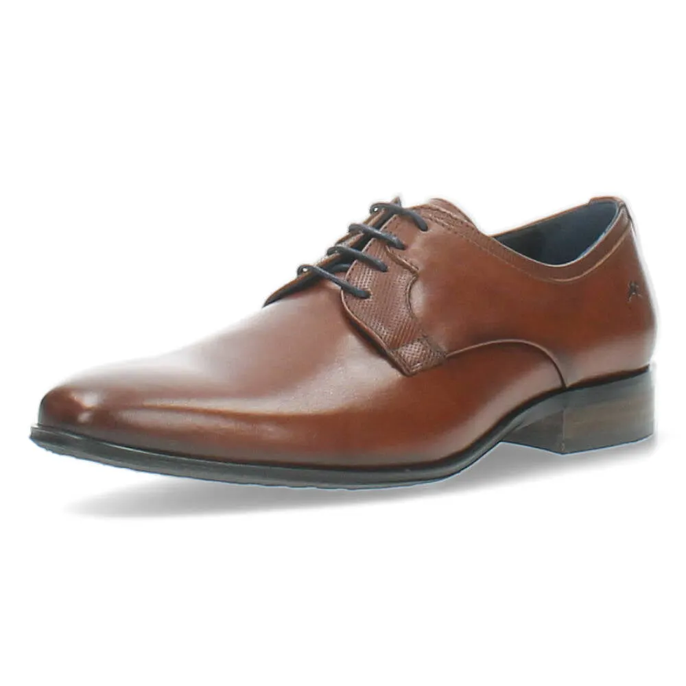 cognac geklede schoen