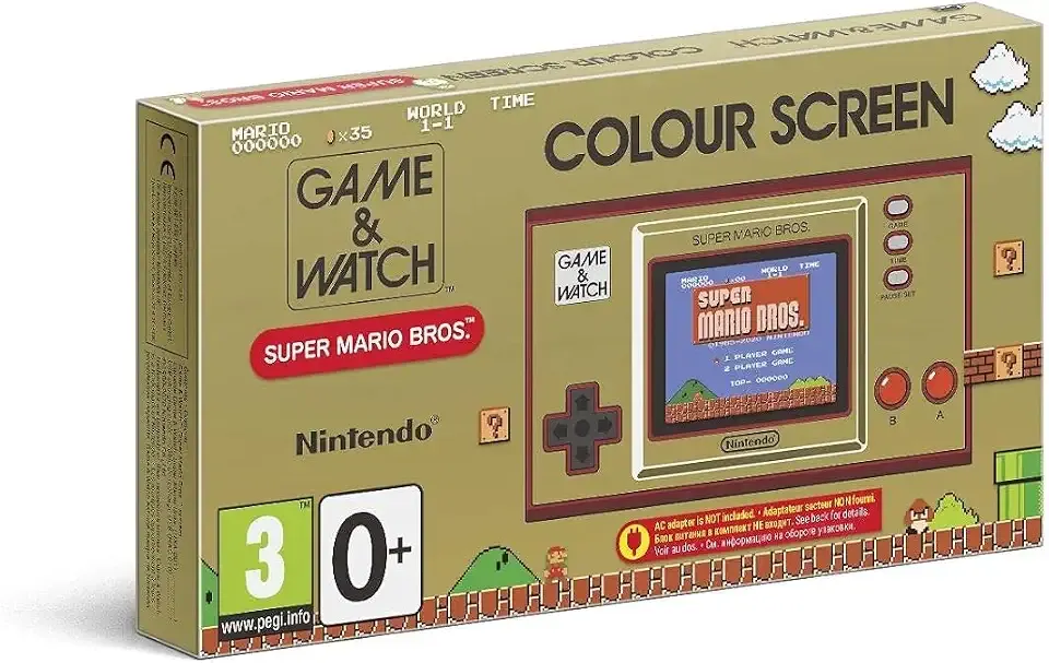 Nintendo Game & Watch: Super Mario Bros | 35th Anniversary Super Mario Collectible - Celebrates the 35th anniversary of Super Mario Bros with special edition system