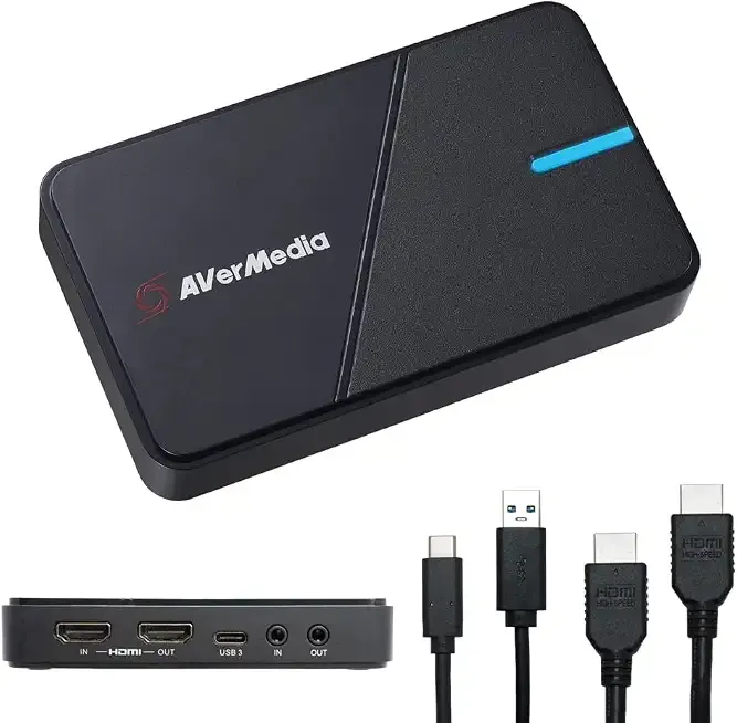 AVerMedia 4K Capture Card for Streaming,1440p120 Video Capture Device for PS5/Pro, Xbox Series X/S, Nintendo Switch, PC, compatible with Twitch, OBS, Windows, Mac - GC551G2 Live Gamer Extreme 3