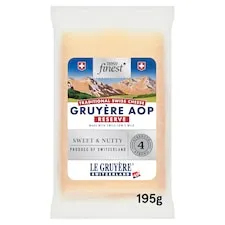 Tesco Finest Gruyere AOP Reserve Cheese 195g