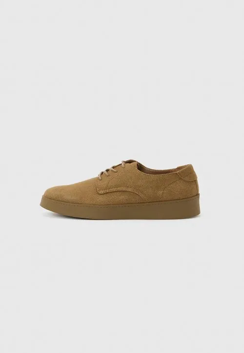 Casual snøresko - beige