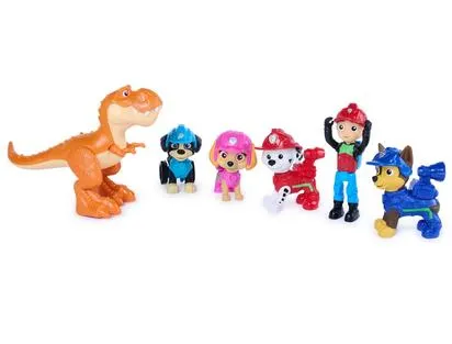 LA PAT'PATROUILLE - COFFRET FIGURINES AVENTURE - FILM MISSION DINO
