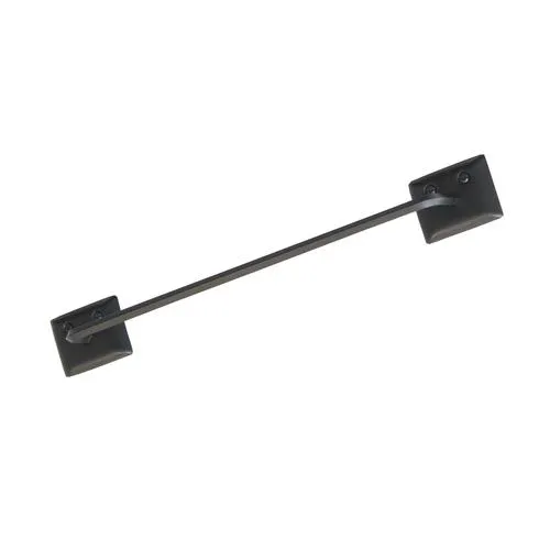 Decko 12" Matte Black Towel Bar